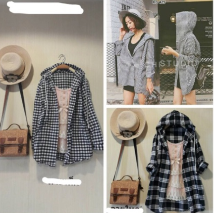 เสื้อคลุม เสื้อแจ็คเก็ตลายสก๊อต